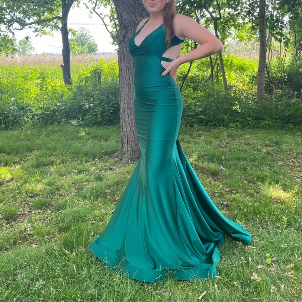 Emerald Green Jessica Angel Dress
